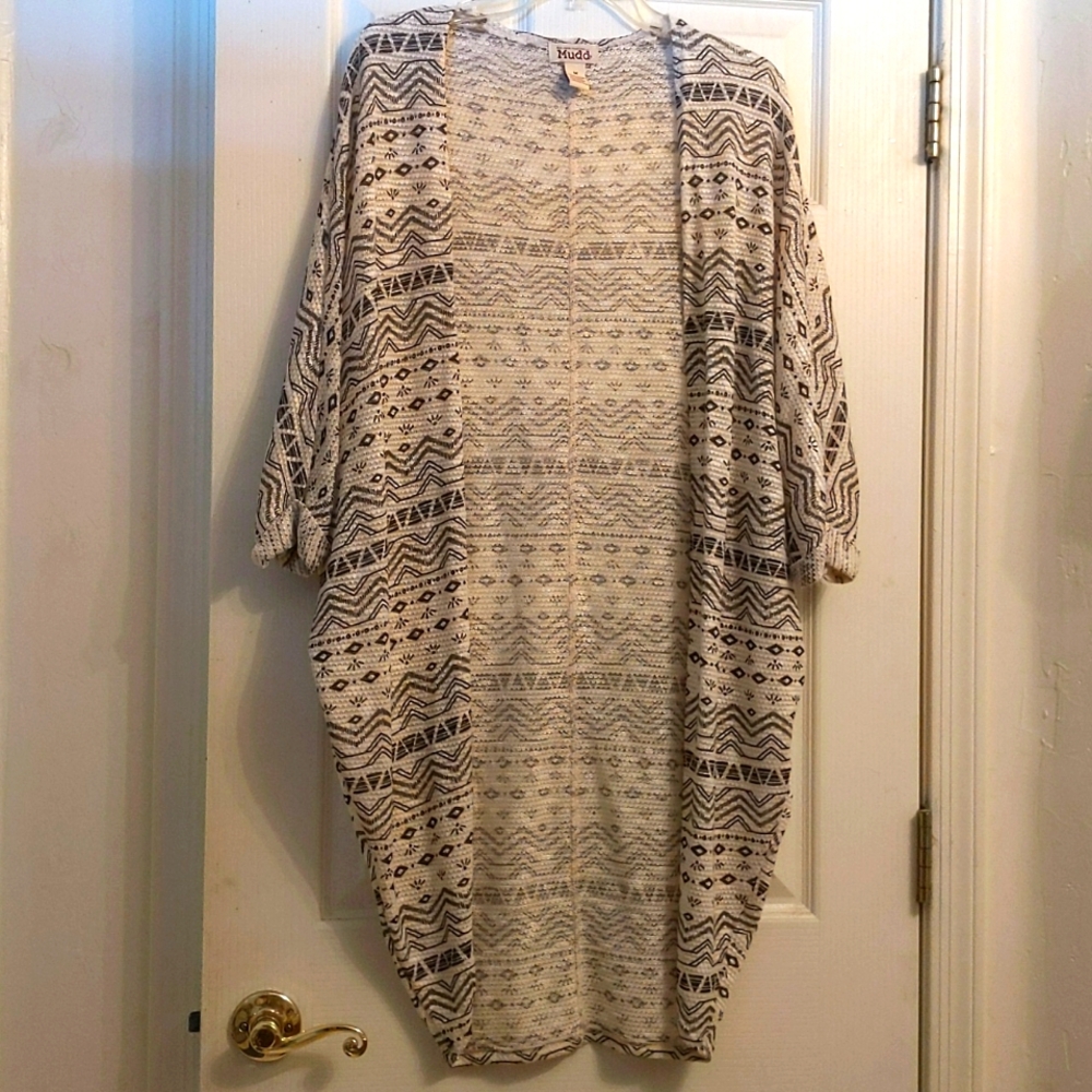 Lightweight Aztec print cardigan